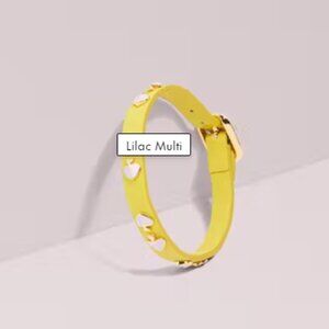 Kate Spade Heritage Spade Enamel Stud Leather Bracelet